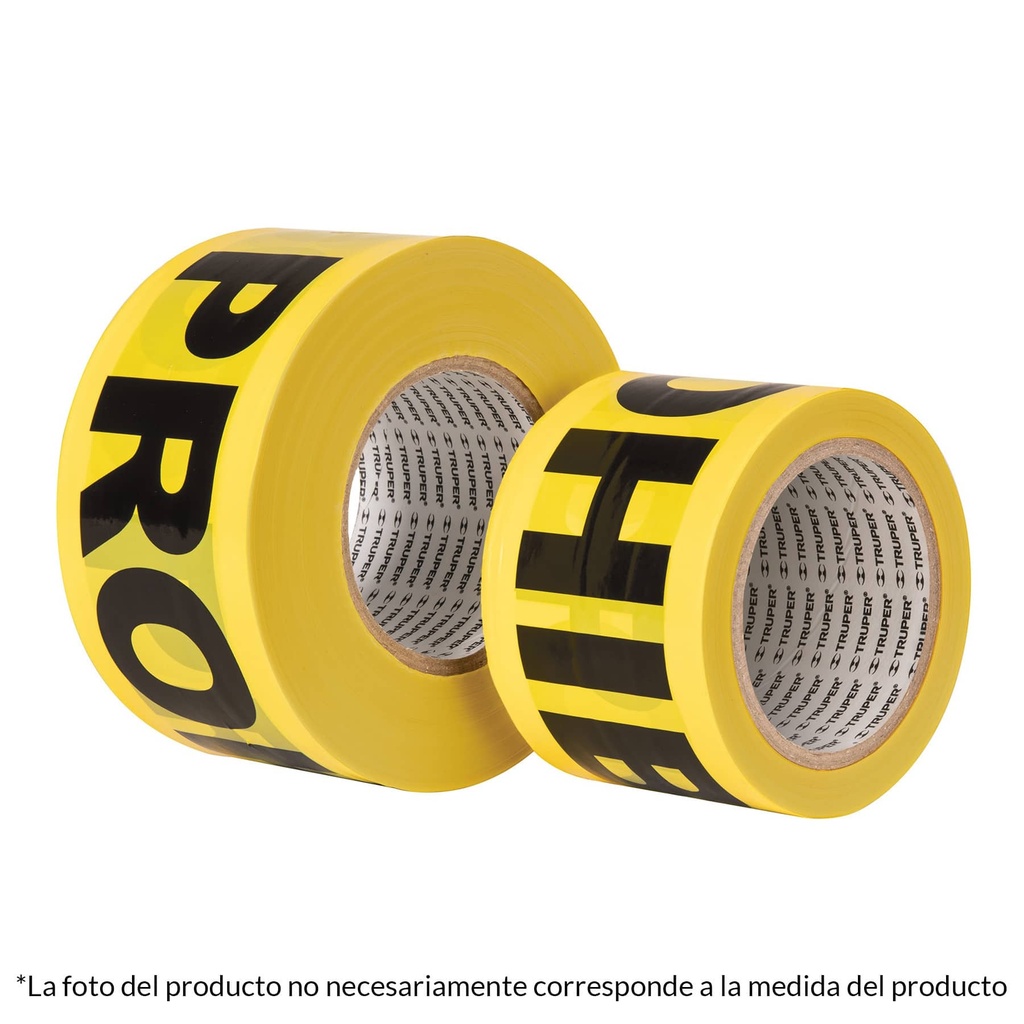 Rollo de cinta delimitadora de 305 mts "prohibido"