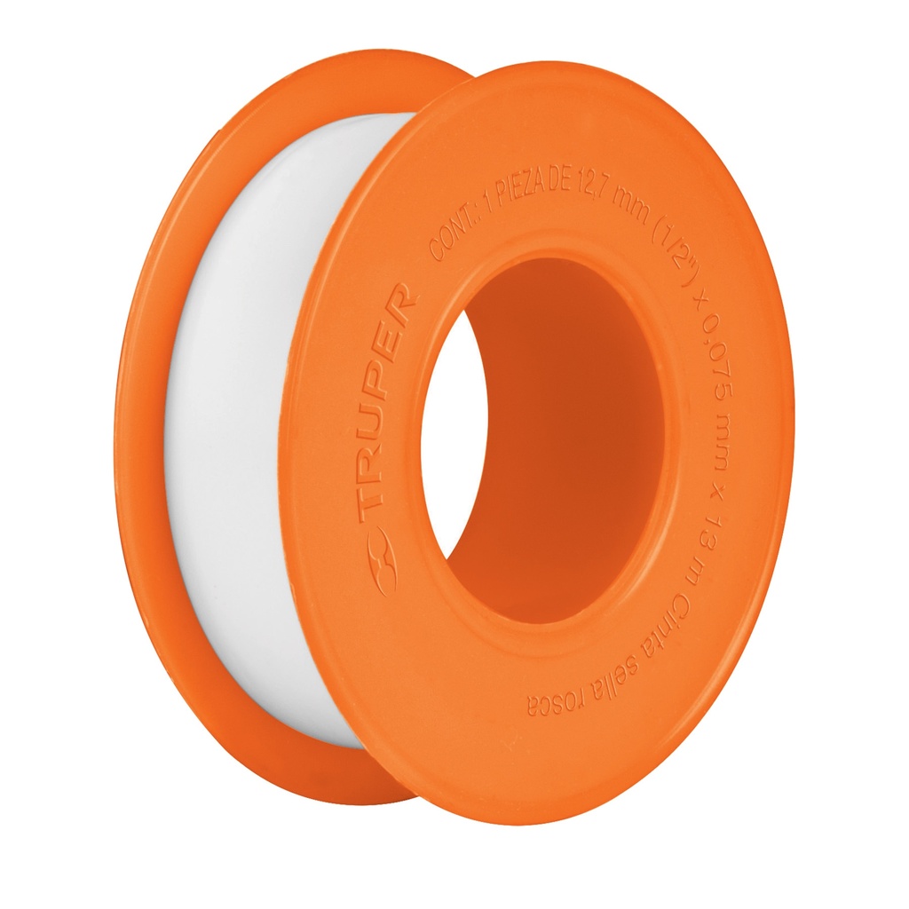 Rollo de cinta sella rosca de 3/4" x 13 mts uso general