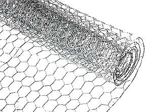Rollo de malla hexagonal C-23 de 90 cm x 45 mts ab 13 mm
