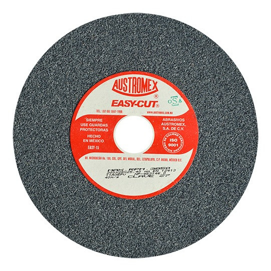 Rueda para esmeril de 6" acabado burdo grano 36 austromex (AUS27)