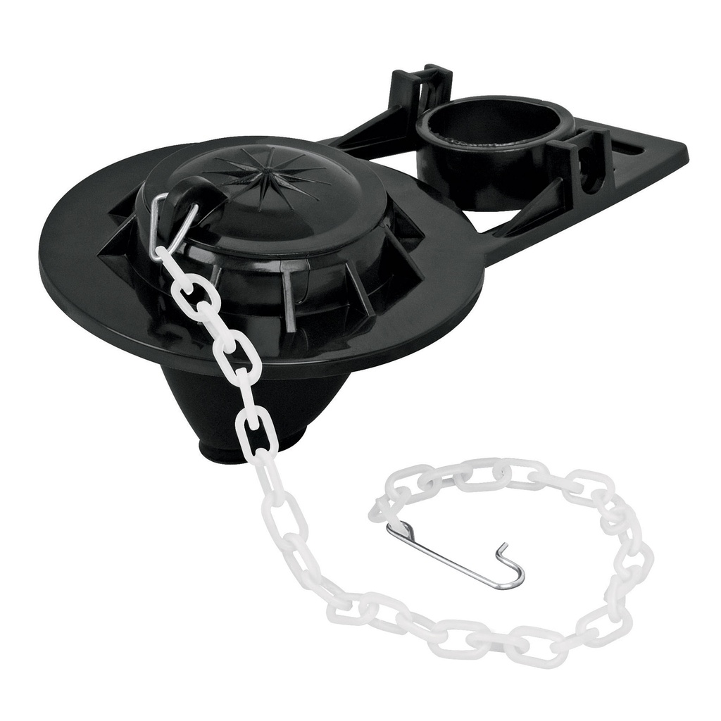 Sapo azul para wc con cadena plastica de 2"