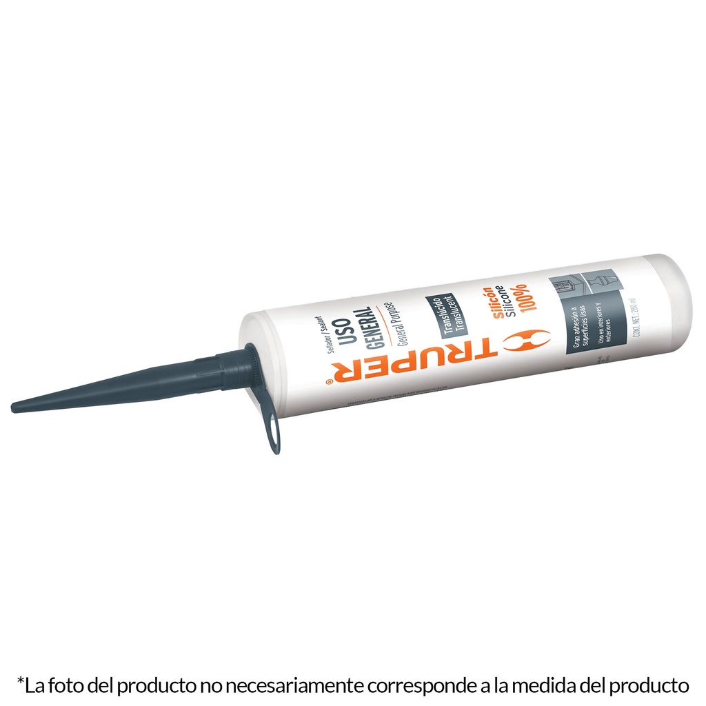 Sellador de silicon de 280 ml color negro