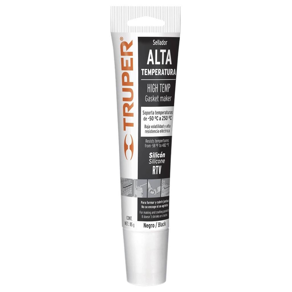 Sellador de silicon de 85 gr color azul altas temperaturas