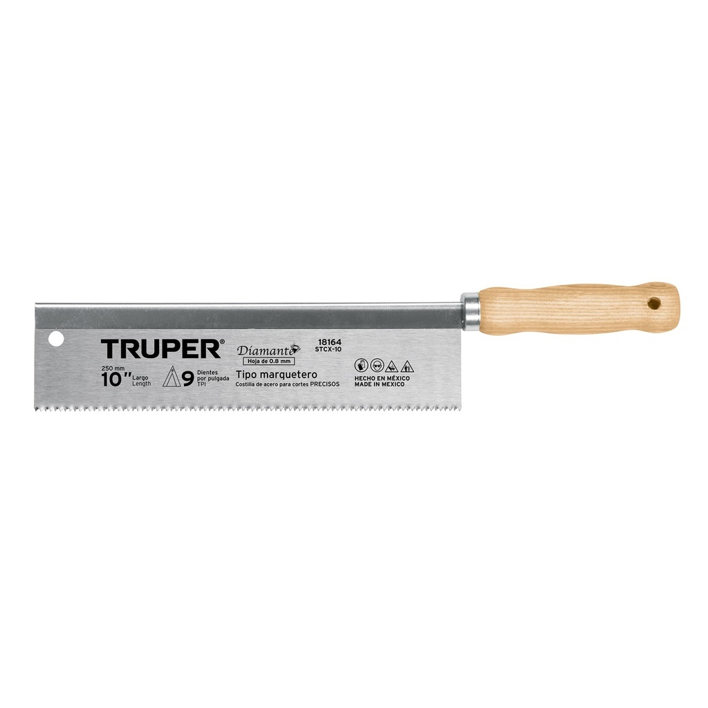 Serrucho de 10" con 9 dpp tipo marquetero
