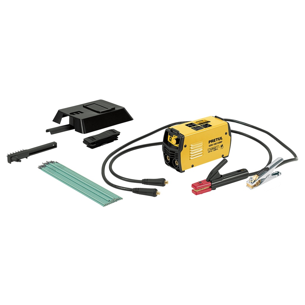 Soldadora inversora de 130 amp y 120 v/220 v mini pretul