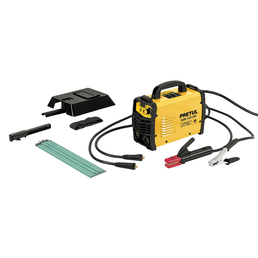 Soldadora inversora de 130 amp y 120 v/220 v pretul