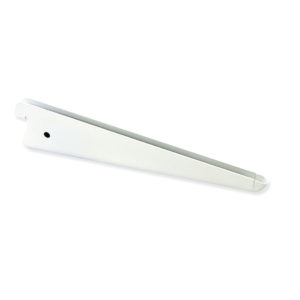 Soporte blanco graduable doble de 37 cm