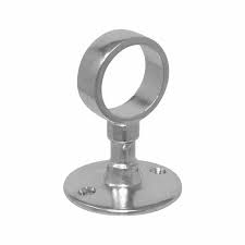 Soporte tubo redondo de closet central de 1" corto