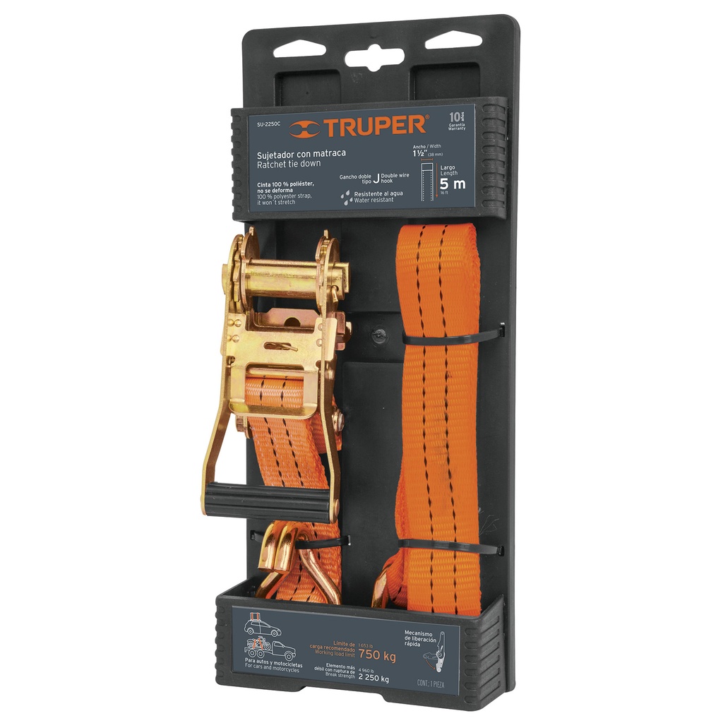 Sujetadores con matraca hasta 2250 kg
