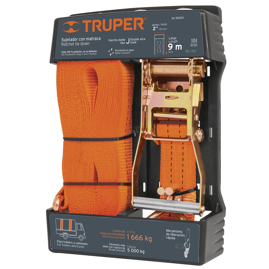 Sujetadores con matraca hasta 5000 kg