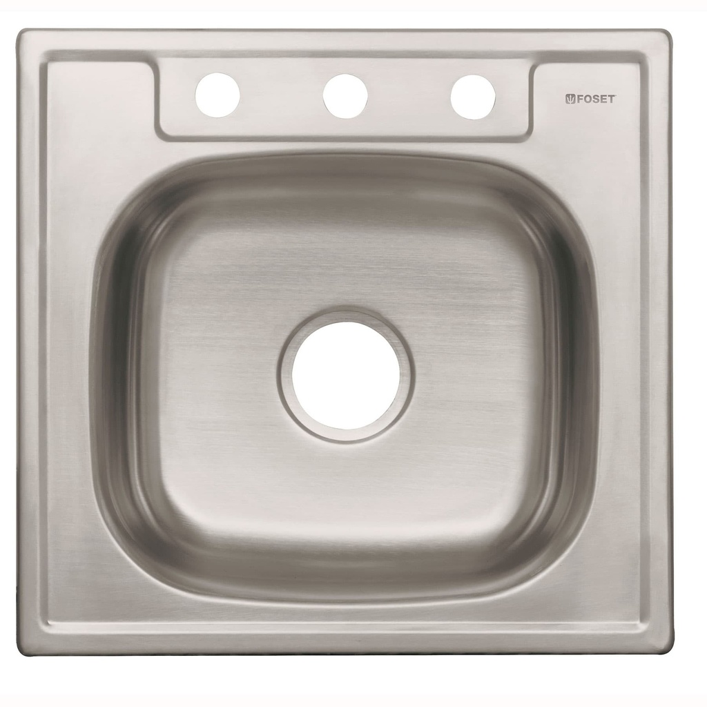 Tarja de empotrar sencilla de 53 cm x 50 cm