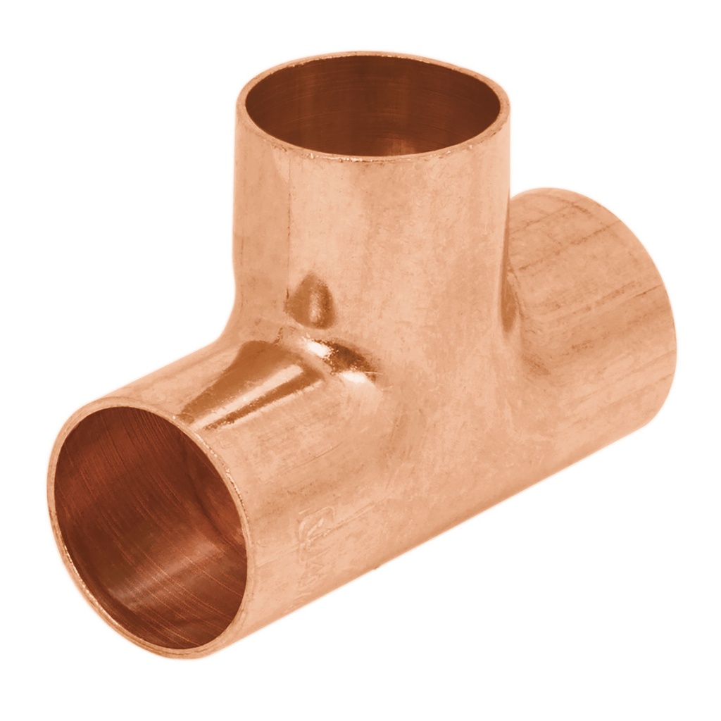 Tee de cobre de 1/2"