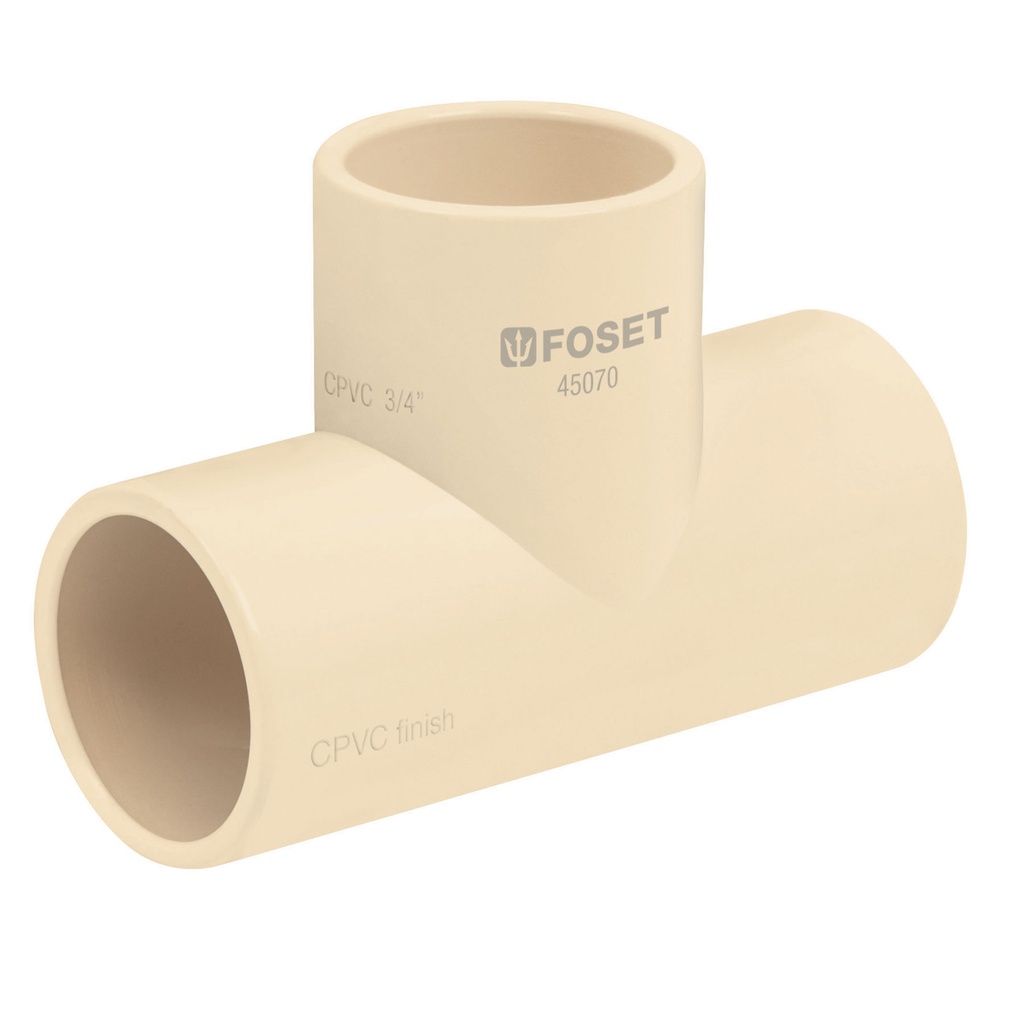 Tee de cpvc de 1/2"