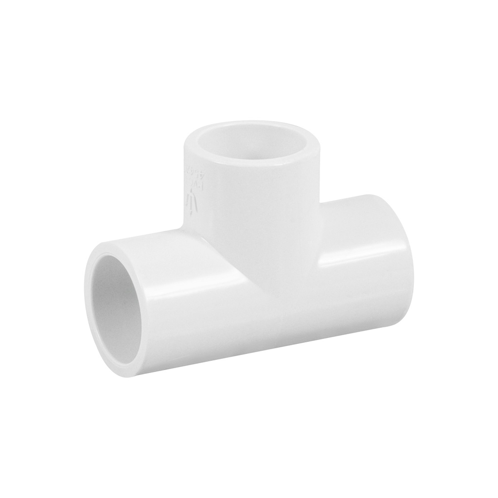 Tee de pvc hidráulico de 1 1/2"