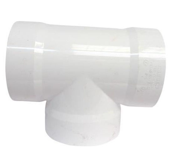 Tee de pvc sanitario de 1 1/2"