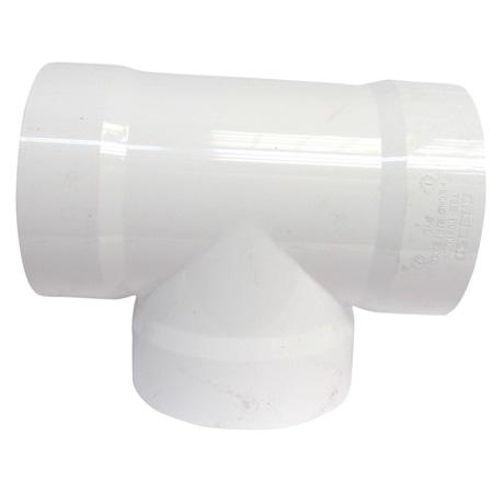 Tee de pvc sanitario de 3"