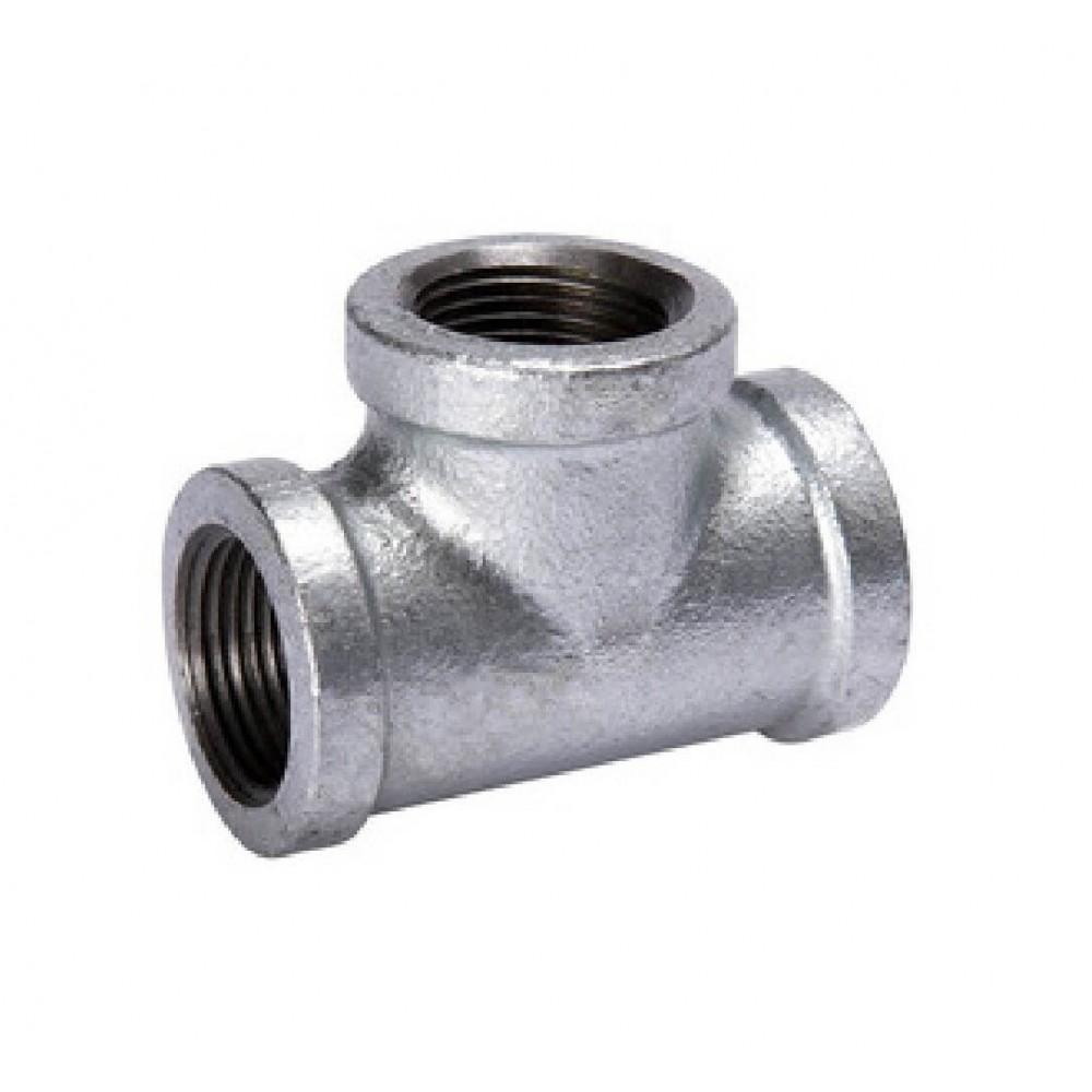 Tee galvanizada de 3/4"