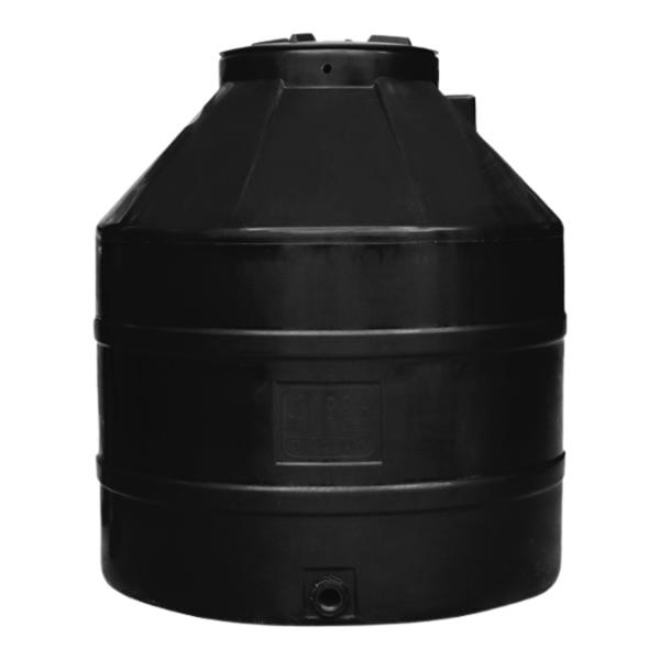 Tinaco de 1100 lts eureka negro con accesorios sin filtro