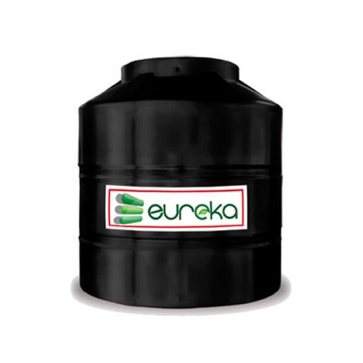 Tinaco de 450 lts eureka negro con accesorios