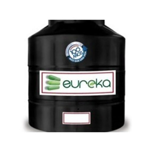 Tinaco de 750 lts eureka negro con accesorios