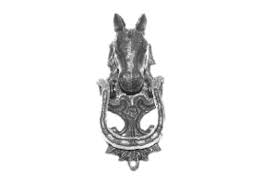 Tocapuertas fofo con cabeza de caballo y herradura chico
