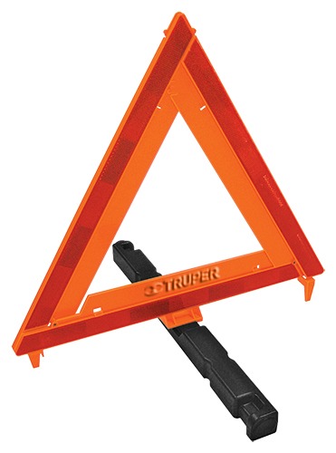 Triangulo de seguridad de plástico 43.5 cm