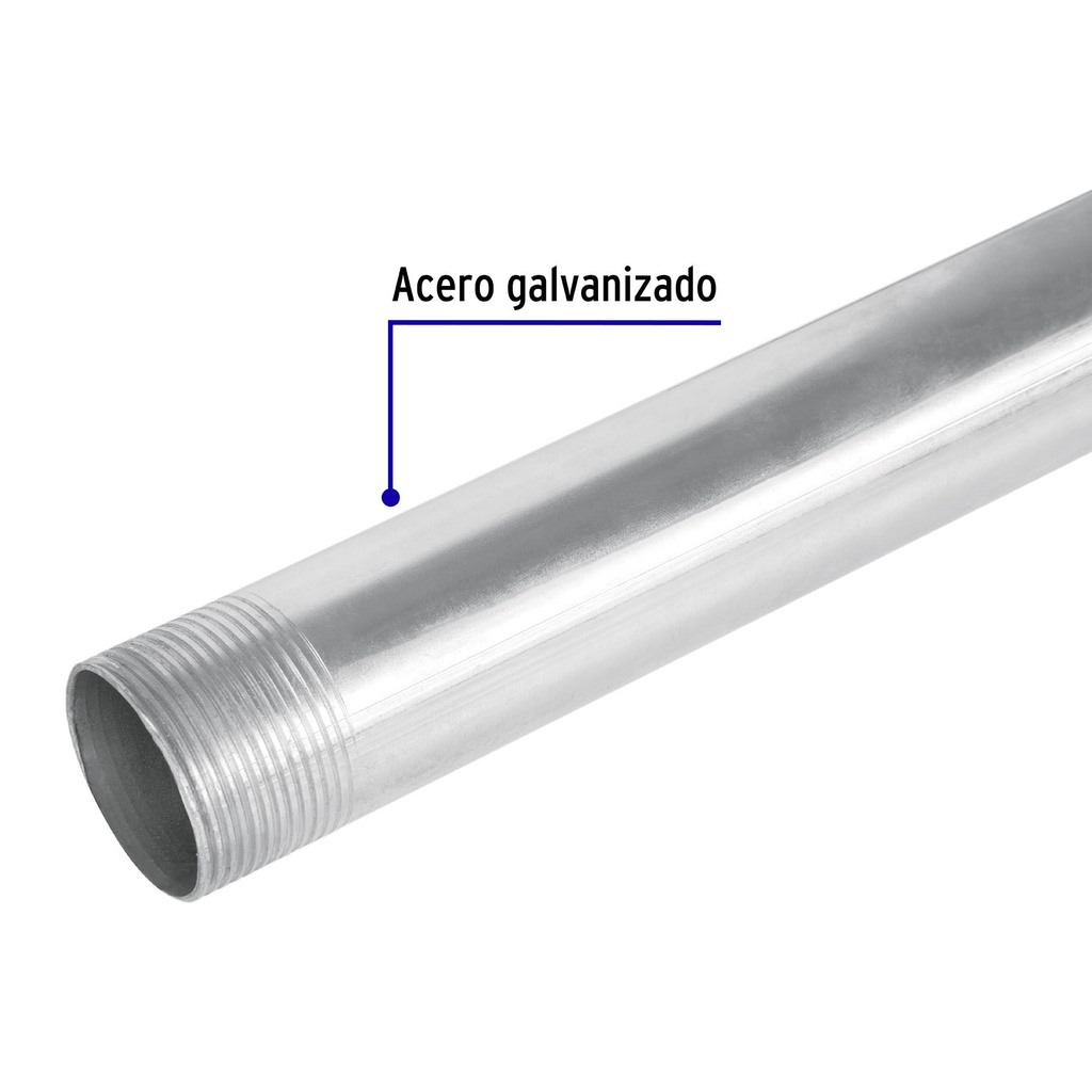 Tubo conduit pared delgada de 1 1/4" x 1.5 mts