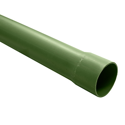 Tubo de pvc verde para luz 1/2" pesado 3 mts