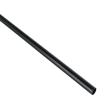 Tubo redondo para closet de acero negro 1" x 3 mts