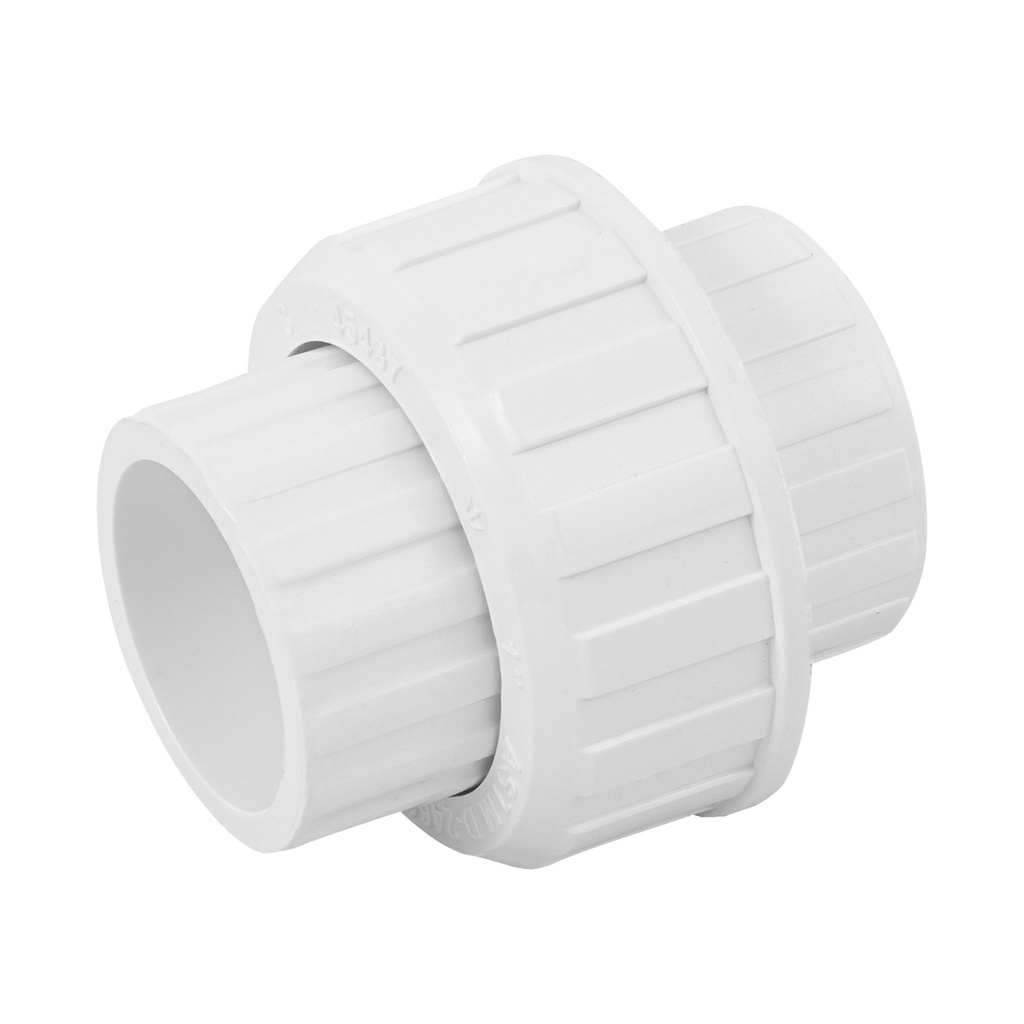 Tuerca union lisa de pvc de 1"