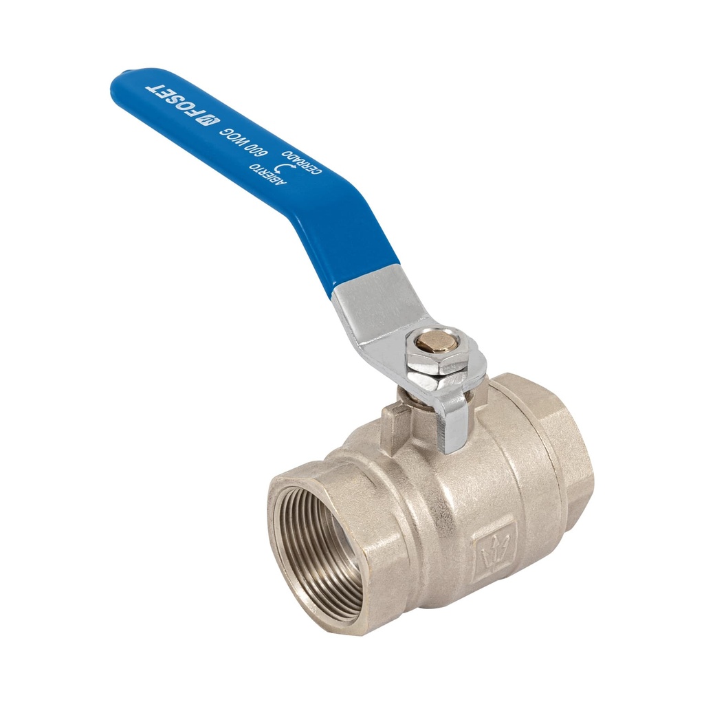 Valvula de pvc tipo esfera roscable de 1 1/4" alta presion