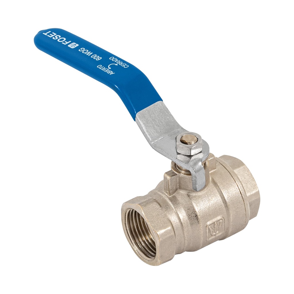 Valvula de pvc tipo esfera roscable de 3/4" alta presion