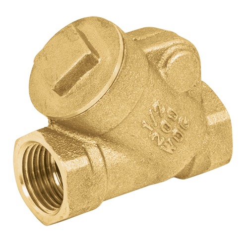 Valvula latón tipo check de 3/4"
