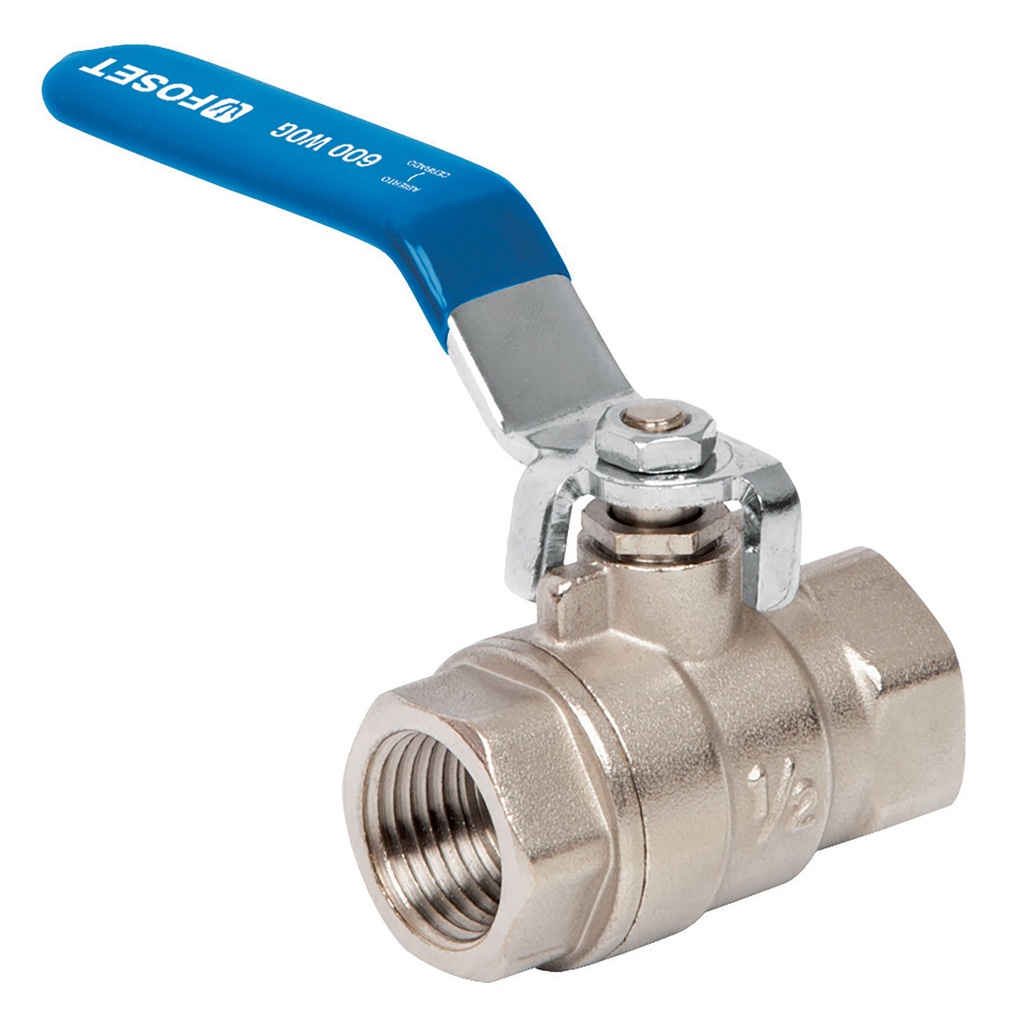 Valvula latón tipo esfera roscable de alta presion de 1/2"