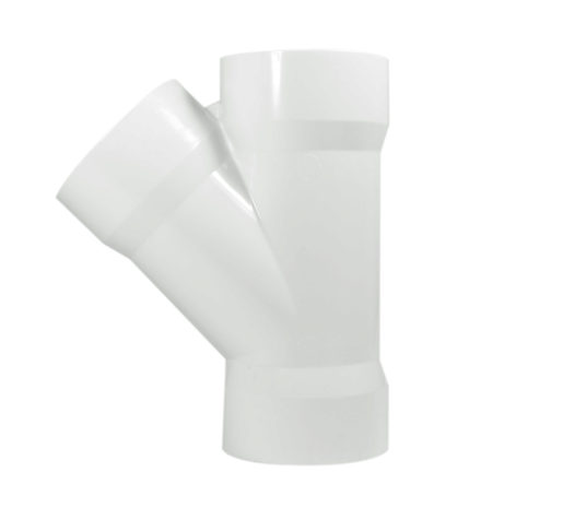Yee de pvc sanitario de 1 1/2"