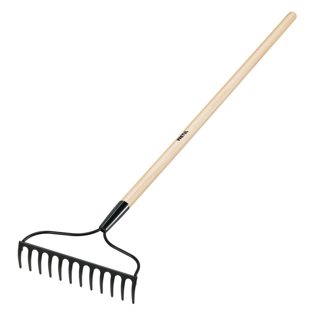 Rastrillo jardinero, 12 dientes, Pretul 