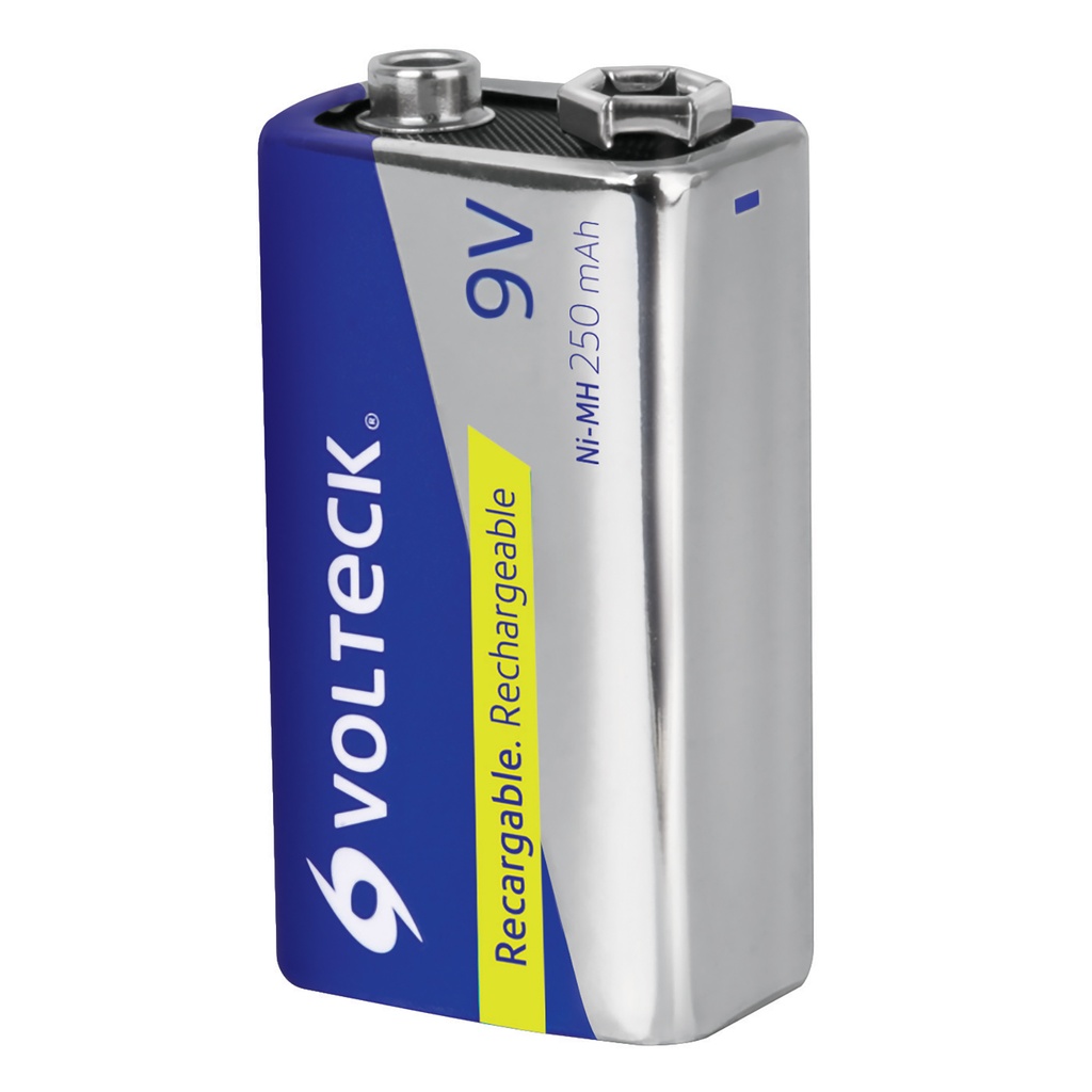 Pila recargable 9V uso general 250 mAh blister