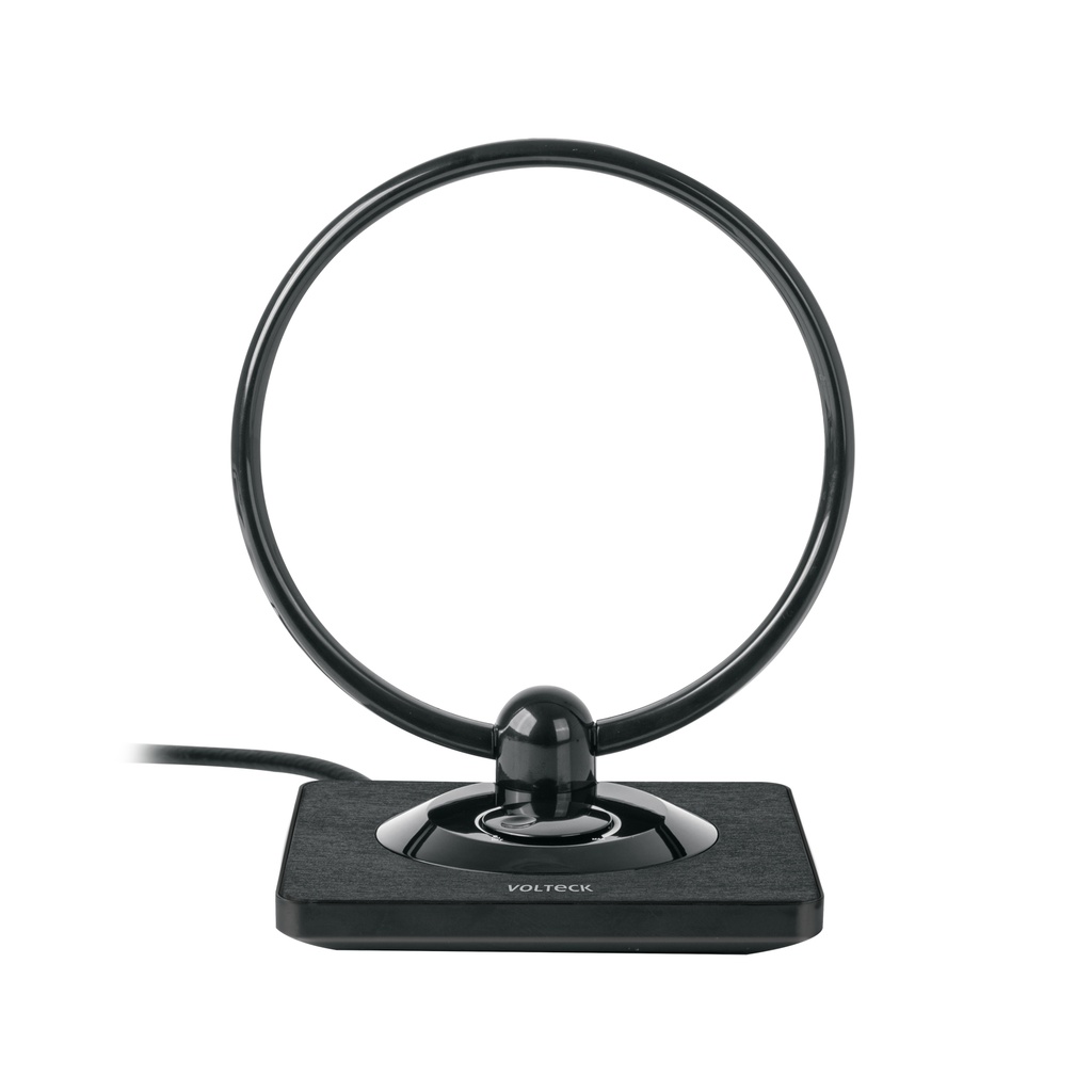 Antena de interior para tv hd tipo aro 28 db
