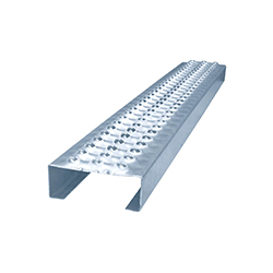 Piso antiderrapante ovalado galvanizado 8" x 2.90 mts C-14