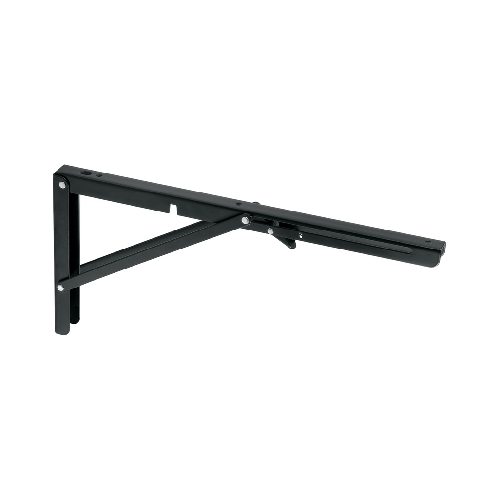 Mensula plegable de acero negra 8" x 16"