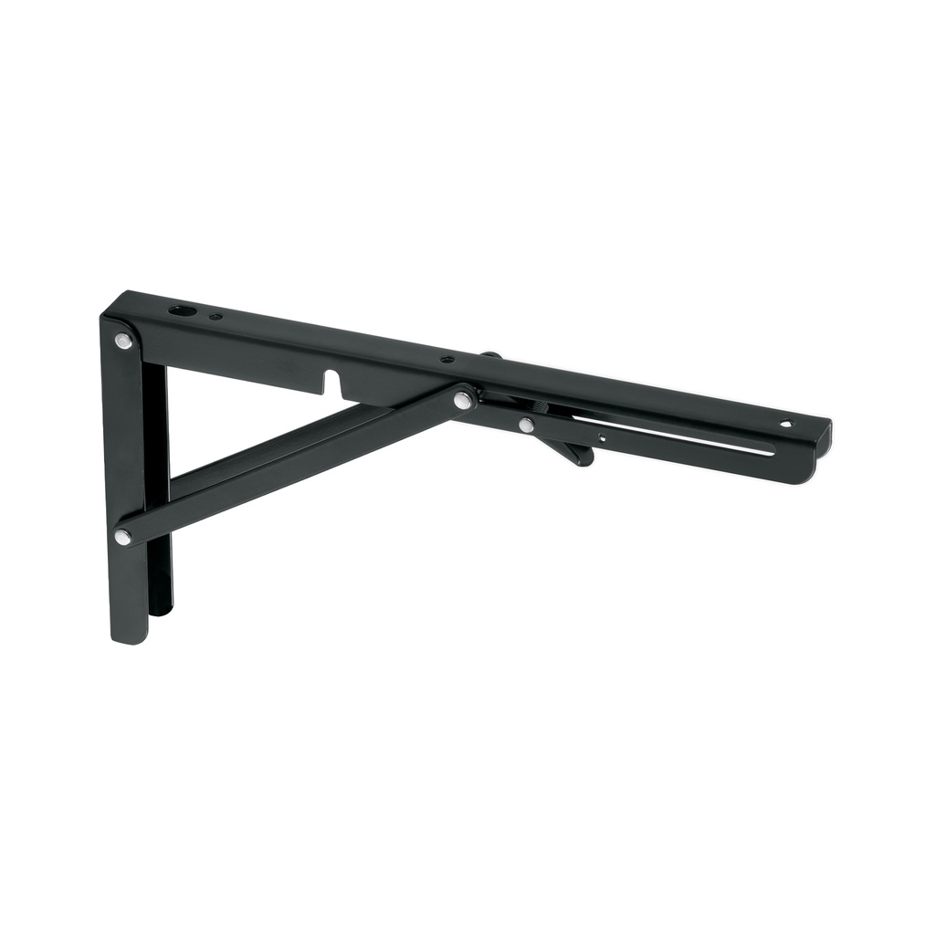 Mensula plegable de acero negra 6" x 12"