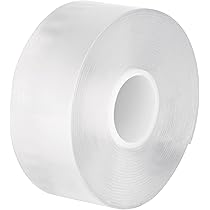 Rollo de Cinta doble cara 30mmx3mt reutilizable transparente