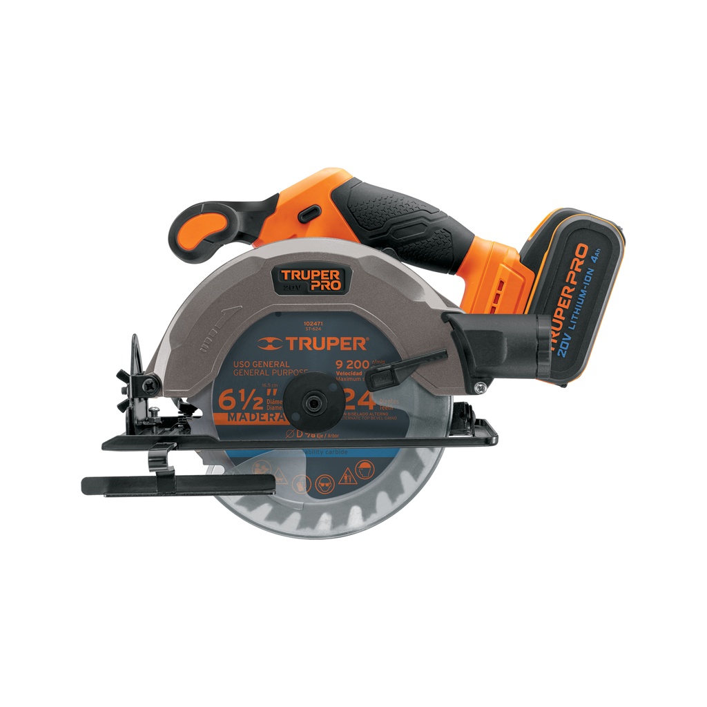 Sierra circular 6-1/2" 20V 1 bateria 4Ah profecional