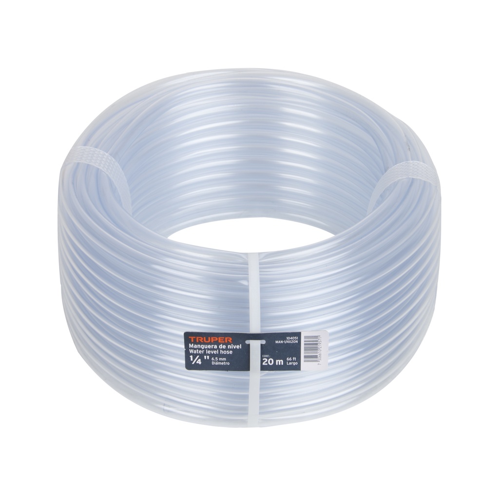 Rollo de manguera de Nivel 1/4" x 20 mts