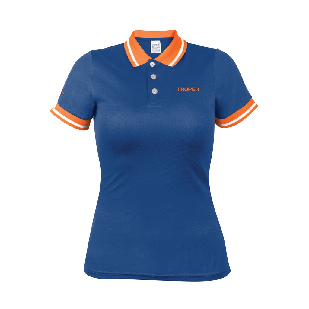 Playera para dama azul tipo polo talla mediana
