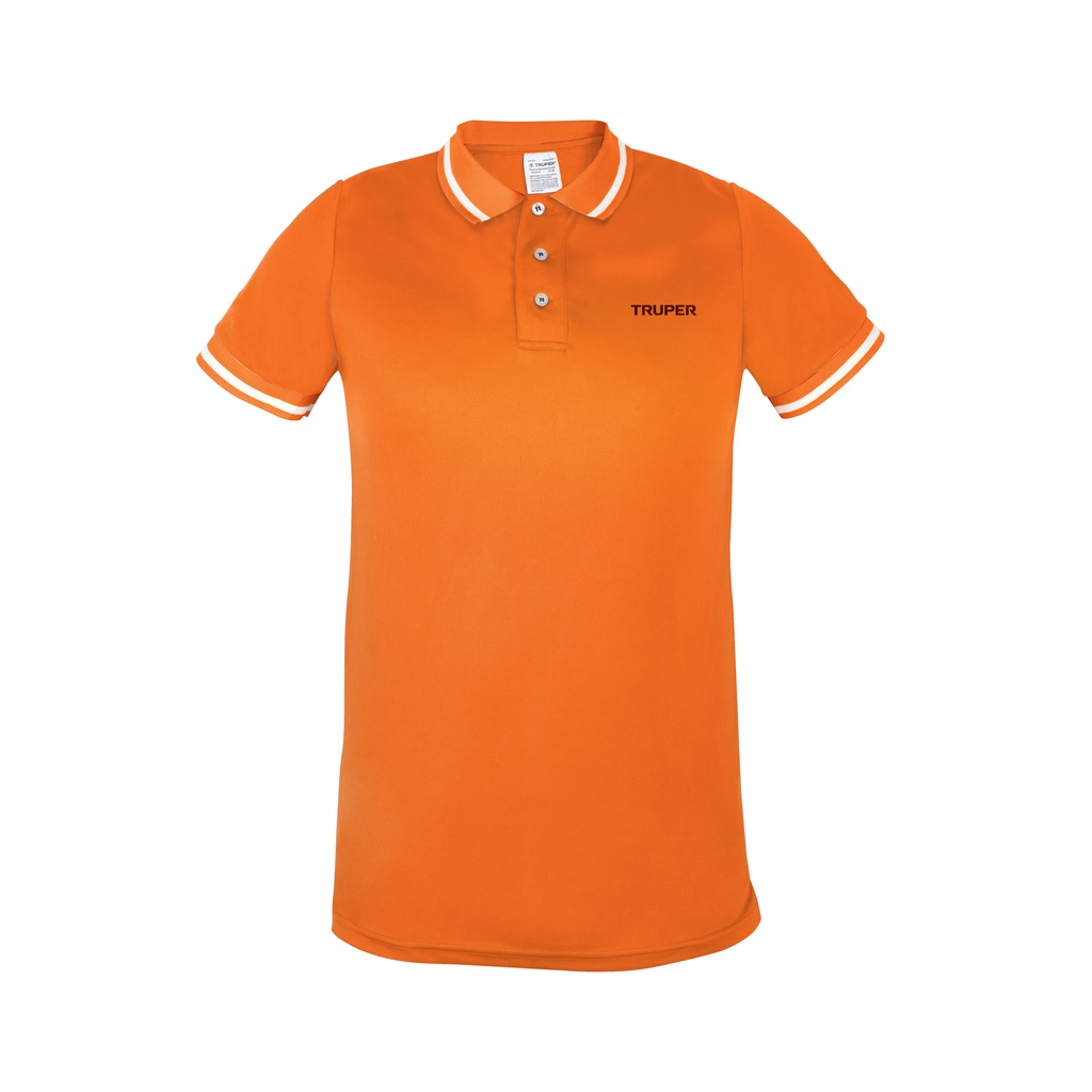 Playera para caballero naranja tipo polo talla grande