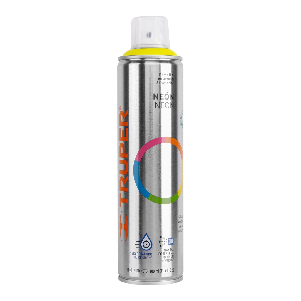 Pintura en aerosol de 400 ml amarillo neon bote esbelto
