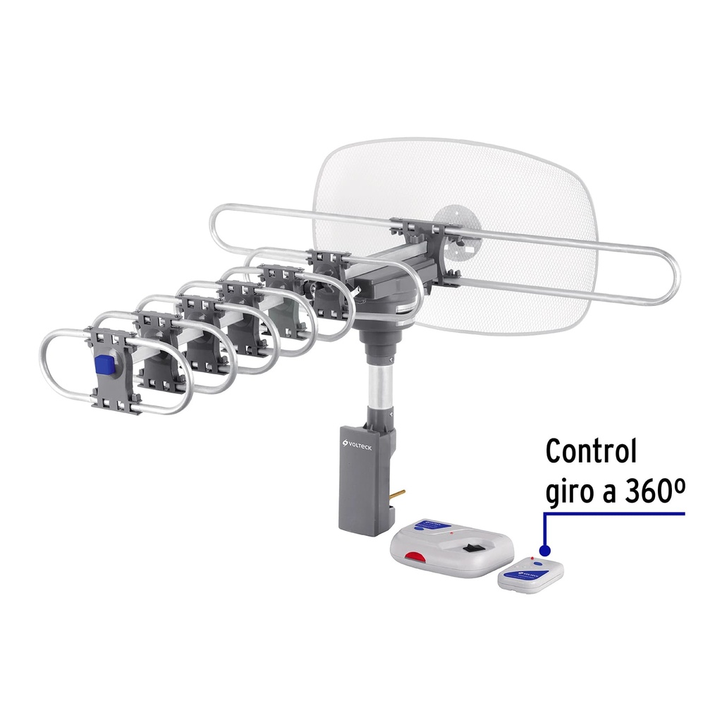 Antena aérea para exterior con control y cable