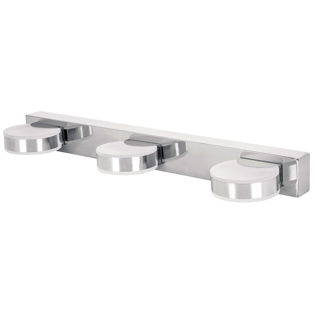 Luminario led de pared para baño de 10 w 3 spots
