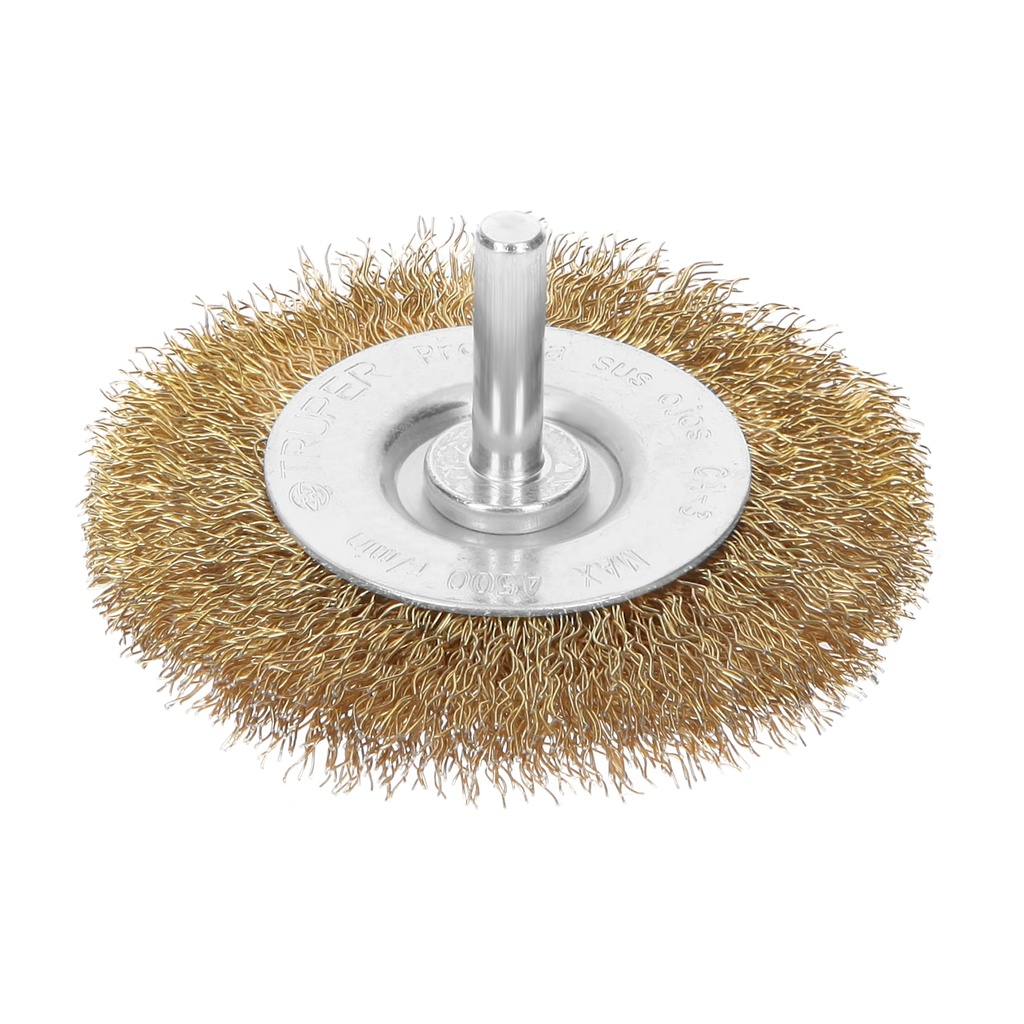 Carda para taladro circular 3" de alambre grueso